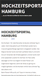 Mobile Screenshot of hochzeitsportal-hamburg.de