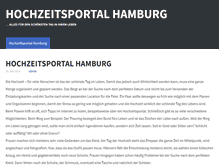 Tablet Screenshot of hochzeitsportal-hamburg.de